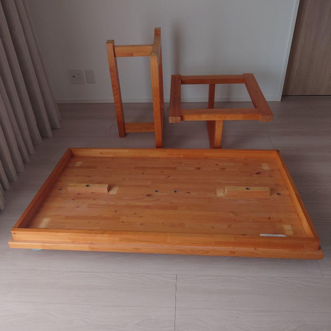 ヒノキ2WAYテーブル/座卓