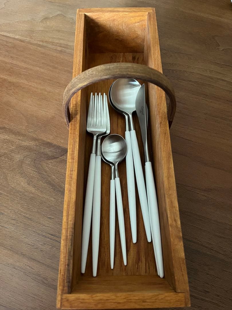 作家　萩原英二さんのカトラリーBOXとクチポールのカトラリーセット