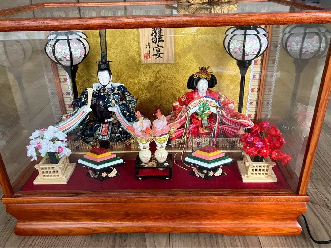 雛人形　新王ケース飾り・お手入れセット