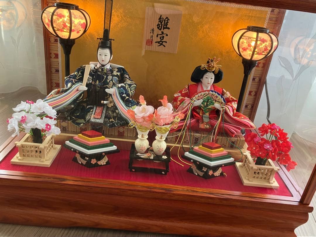 雛人形　新王ケース飾り・お手入れセット