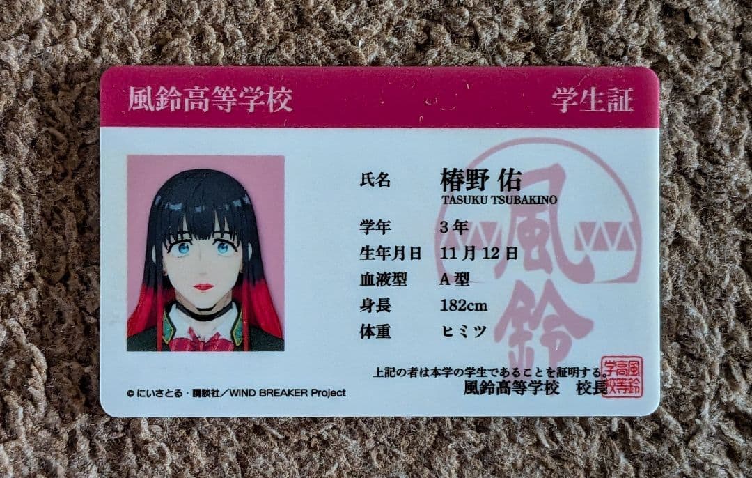 WINDBREAKER ベースヤードトーキョー 缶バッジ 椿野佑