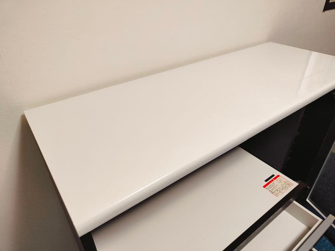 古賀家具★ダークブラウン 食器棚 引き出し付き