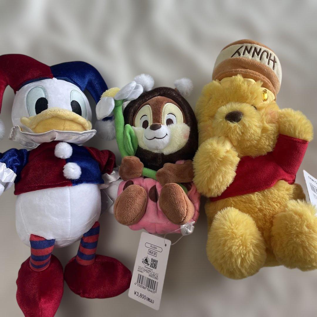 ディズニーストア春まつりくじ　5点　 ディズニー チップ　ドナルド　ぬいぐるみ