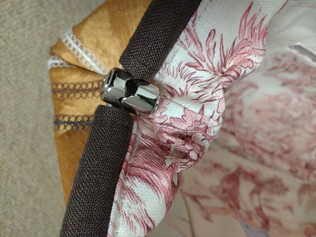 着物の帯☆ハンドメイド☆ゴールド 幾何学模様 クラッチバッグ☆送料込み