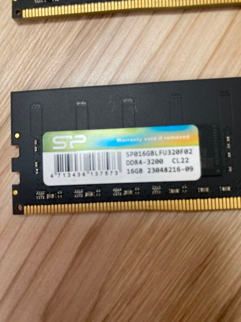 SP DDR4-3200 16×2 32GB デスクトップ用メモリ