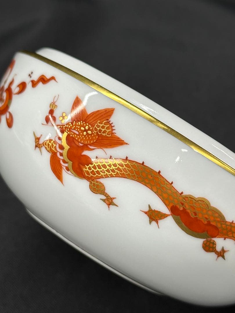 【美品】meissen マイセン　リッチドラゴン　小物入れ　蓋物　ケース