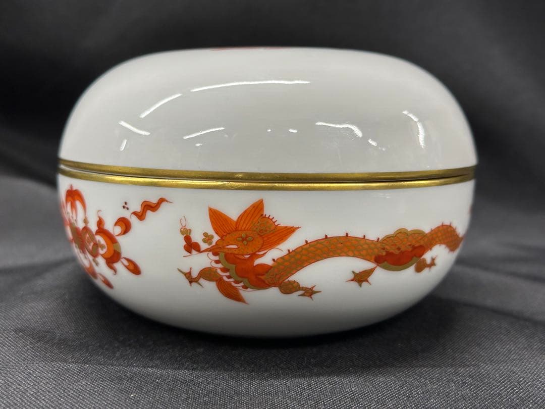 【美品】meissen マイセン　リッチドラゴン　小物入れ　蓋物　ケース