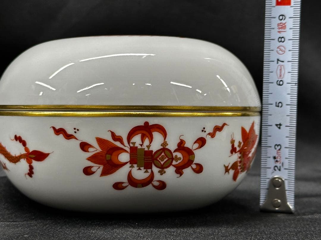 【美品】meissen マイセン　リッチドラゴン　小物入れ　蓋物　ケース