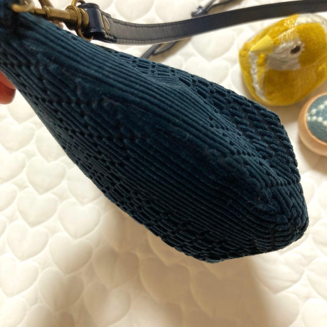 737 ランドパズルのショルダーバッグ　land puzzle ★レア★紺色