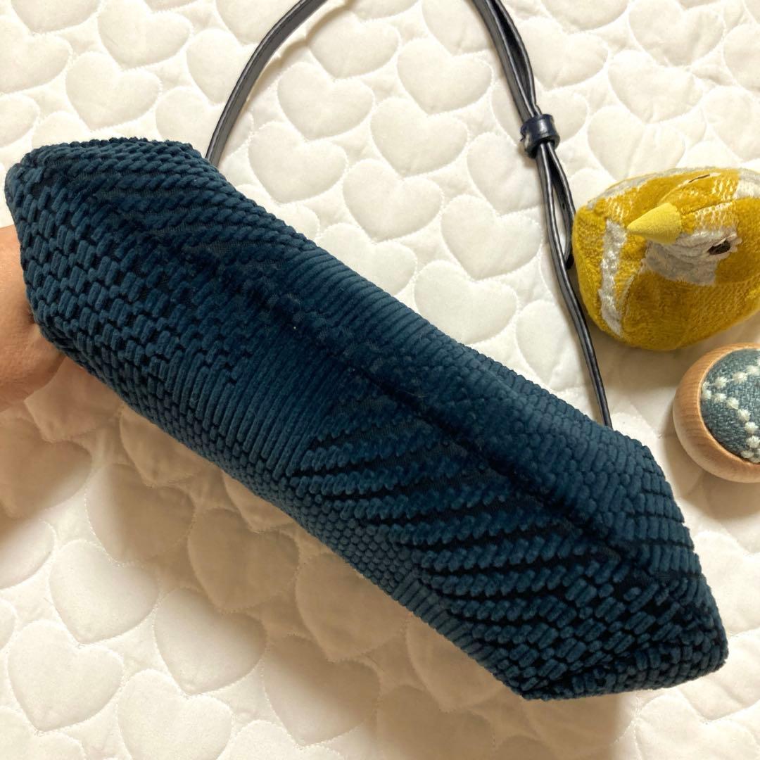 737 ランドパズルのショルダーバッグ　land puzzle ★レア★紺色