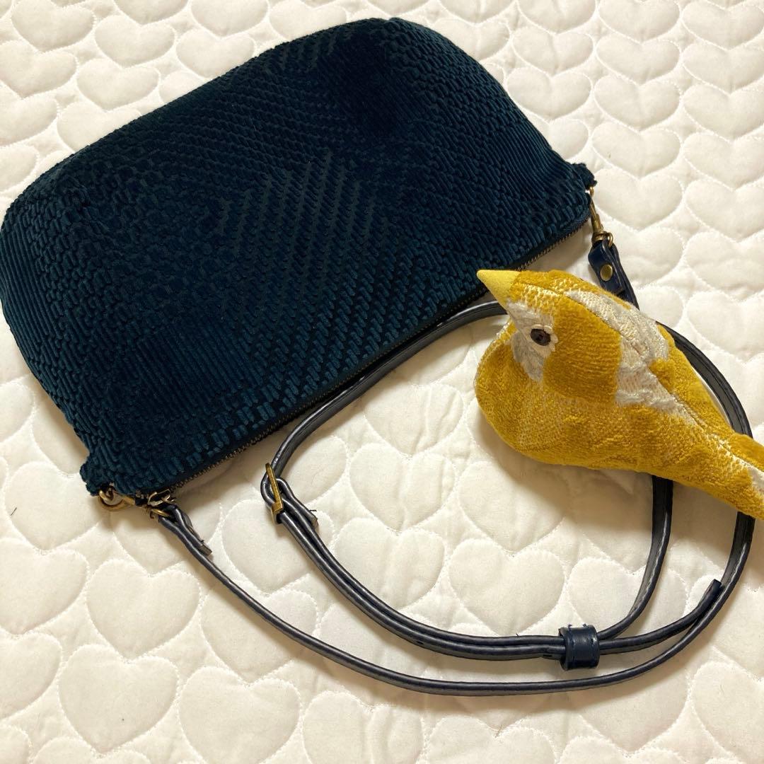 737 ランドパズルのショルダーバッグ　land puzzle ★レア★紺色