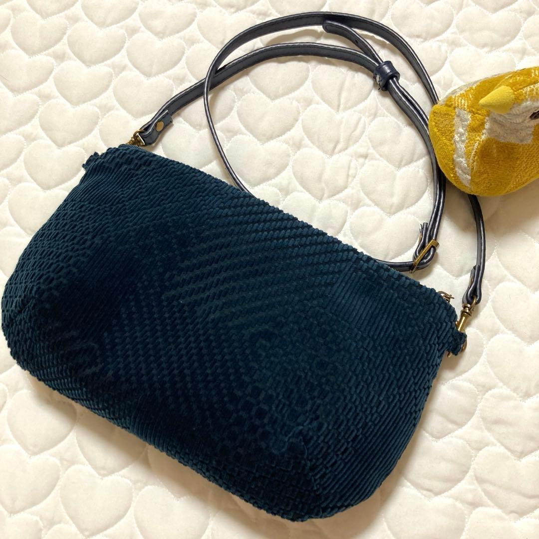 737 ランドパズルのショルダーバッグ　land puzzle ★レア★紺色