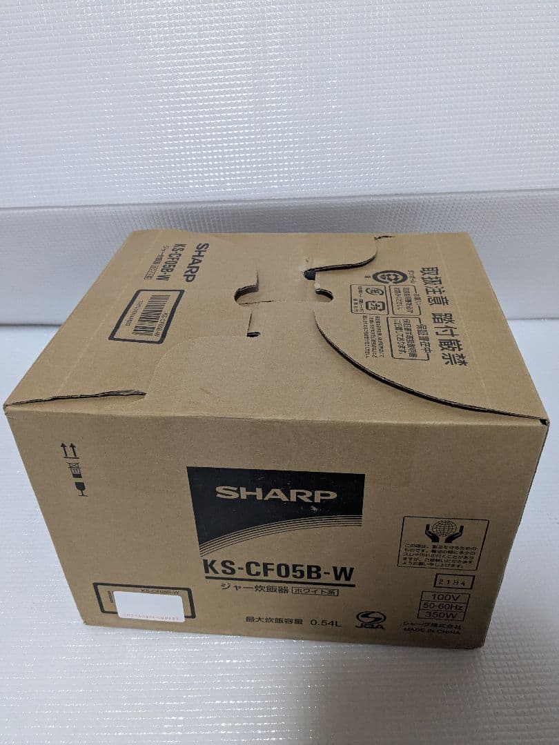 SHARP 炊飯器 KS-CF05B ホワイト