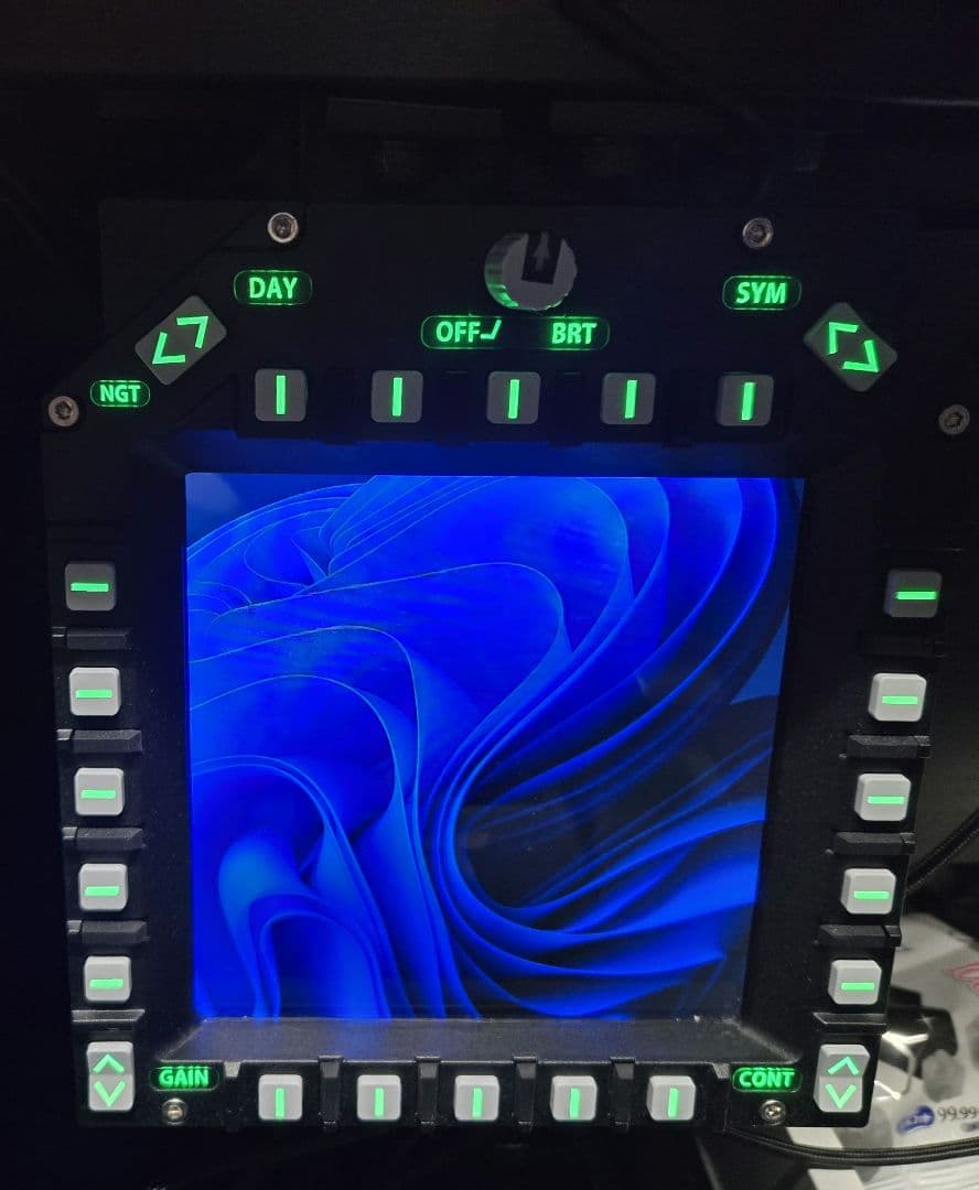 T*i様 WINWING MFD(USB3.0ディスプレイ付き)＋専用マウント