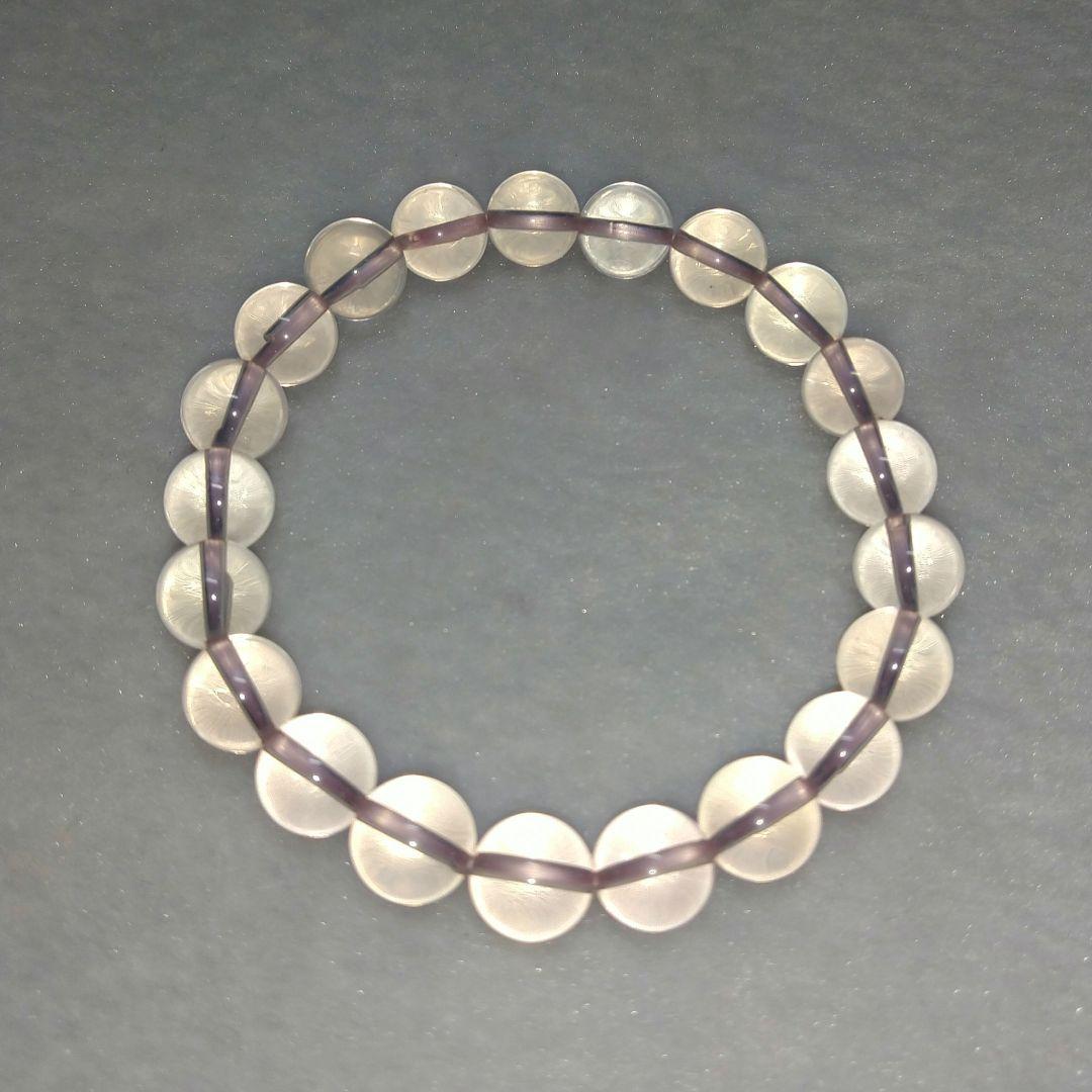 【希少】天然スターローズクォーツ　珍品　ブレスレット　恋愛運　家族運