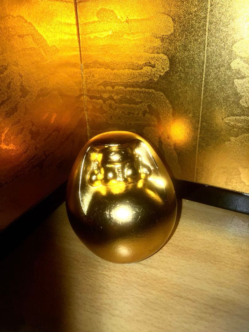 【開運】富財招く念の達磨 ダルマ 金 縁起物 置物 曰く付き　呪物