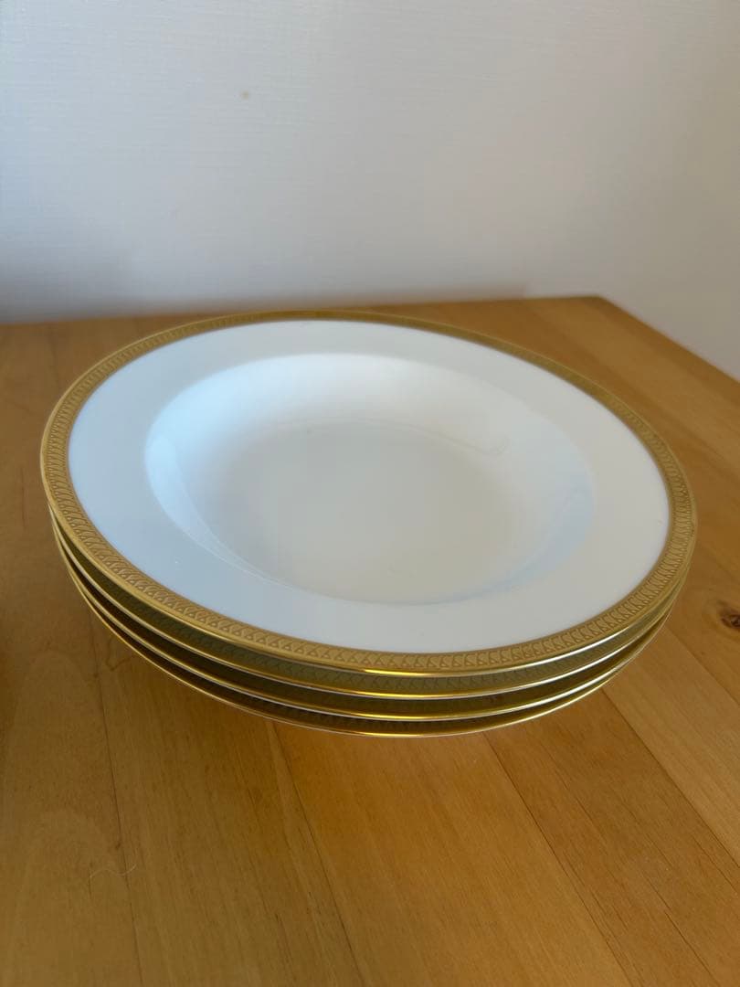 ☆カナ5　訳あり特価品6枚セット　大倉陶園　片葉金蝕