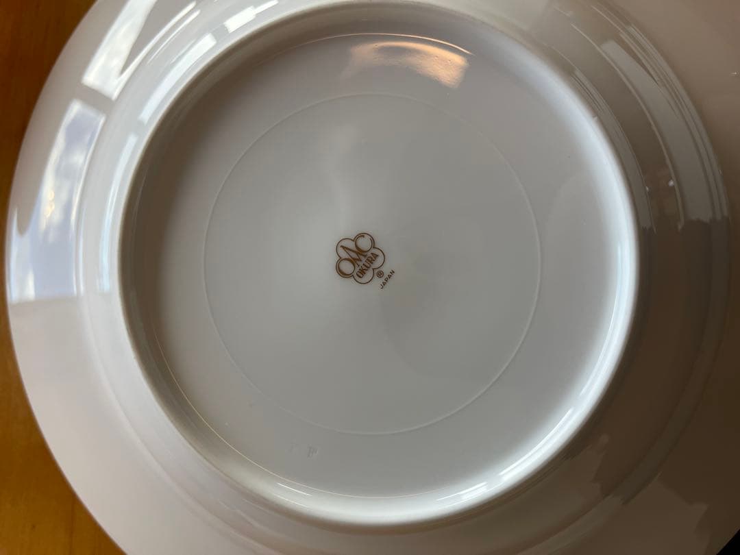 ☆カナ5　訳あり特価品6枚セット　大倉陶園　片葉金蝕