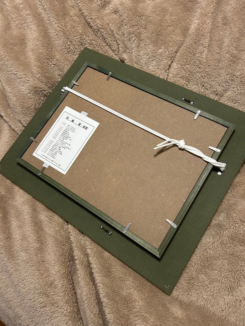 油彩画 斉藤要　カフェフーケ　 シルバー額付きF4サイズ