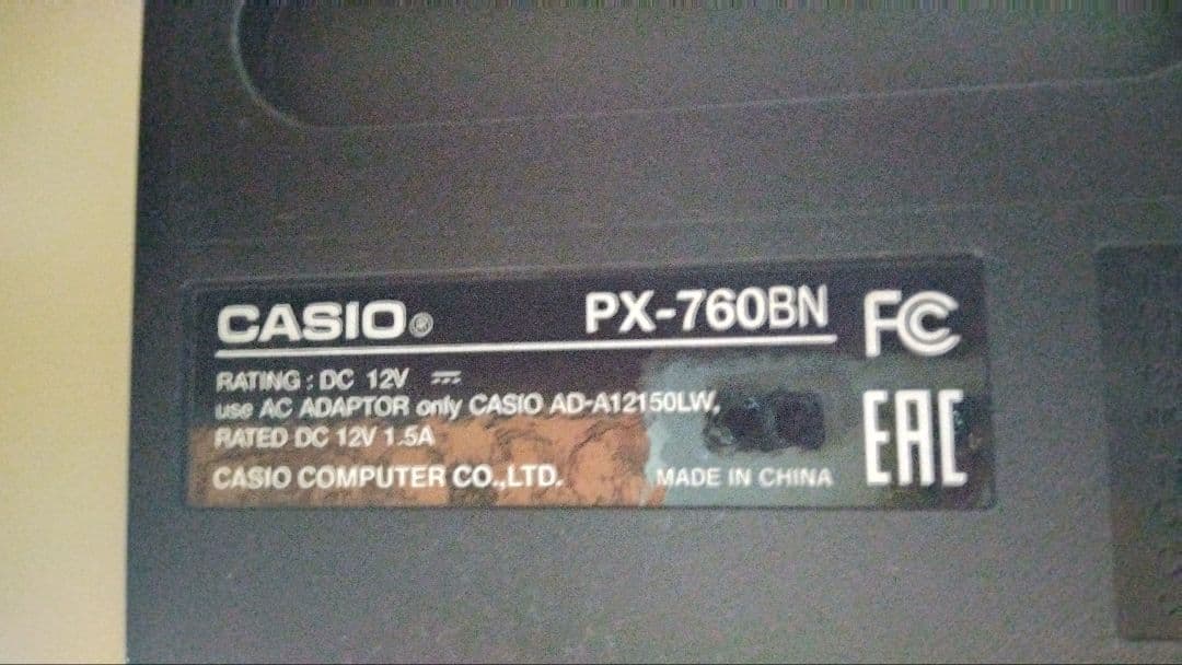 CASIO 電子ピアノ Privia PX760 ピアノ88鍵盤