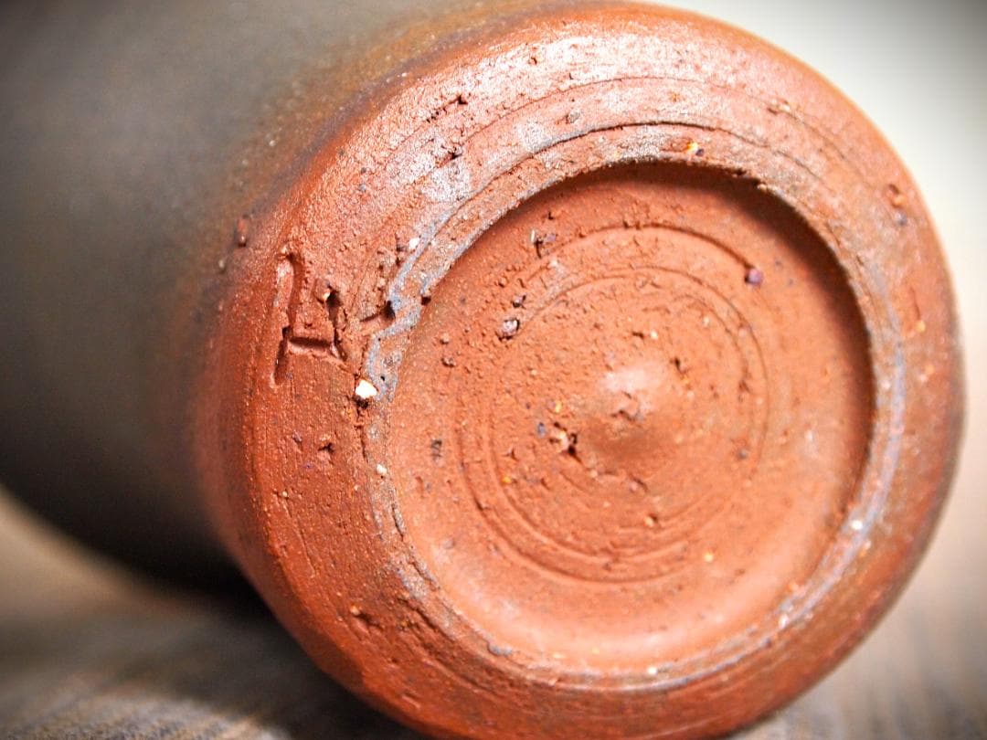 人気作家★中里隆★唐津南蛮麦酒器C★緋色