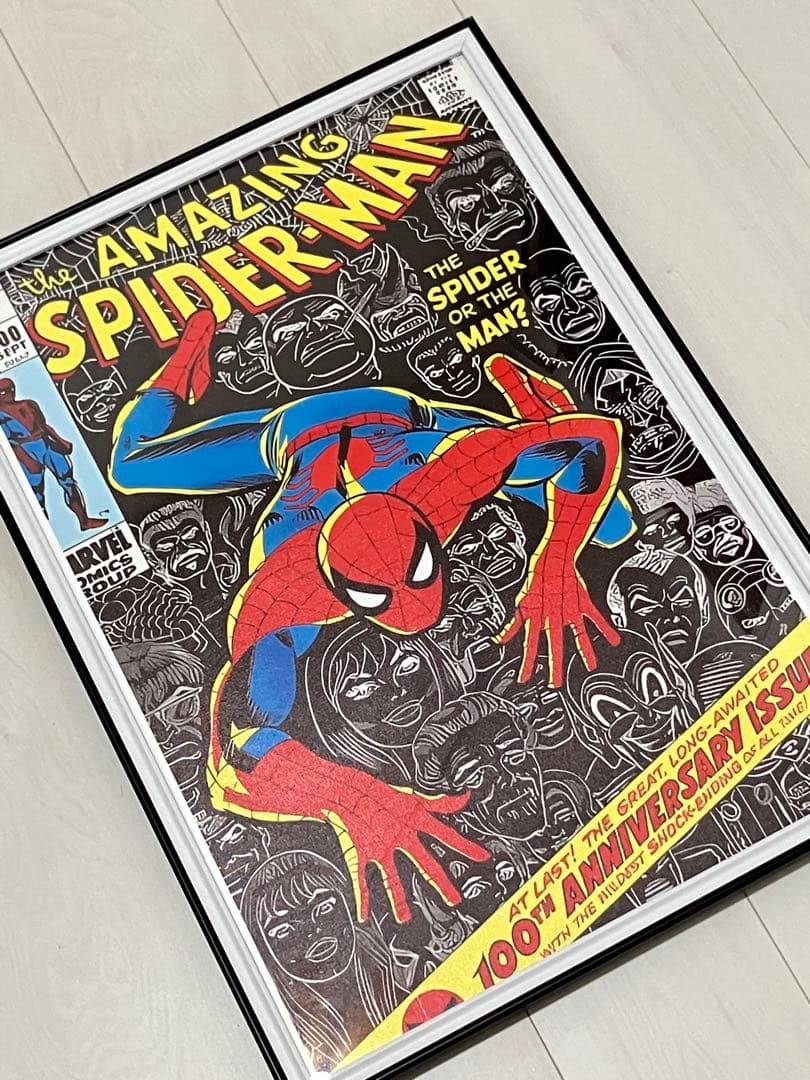 【額縁付き】 marvel スパイダーマン 映画 ポスター