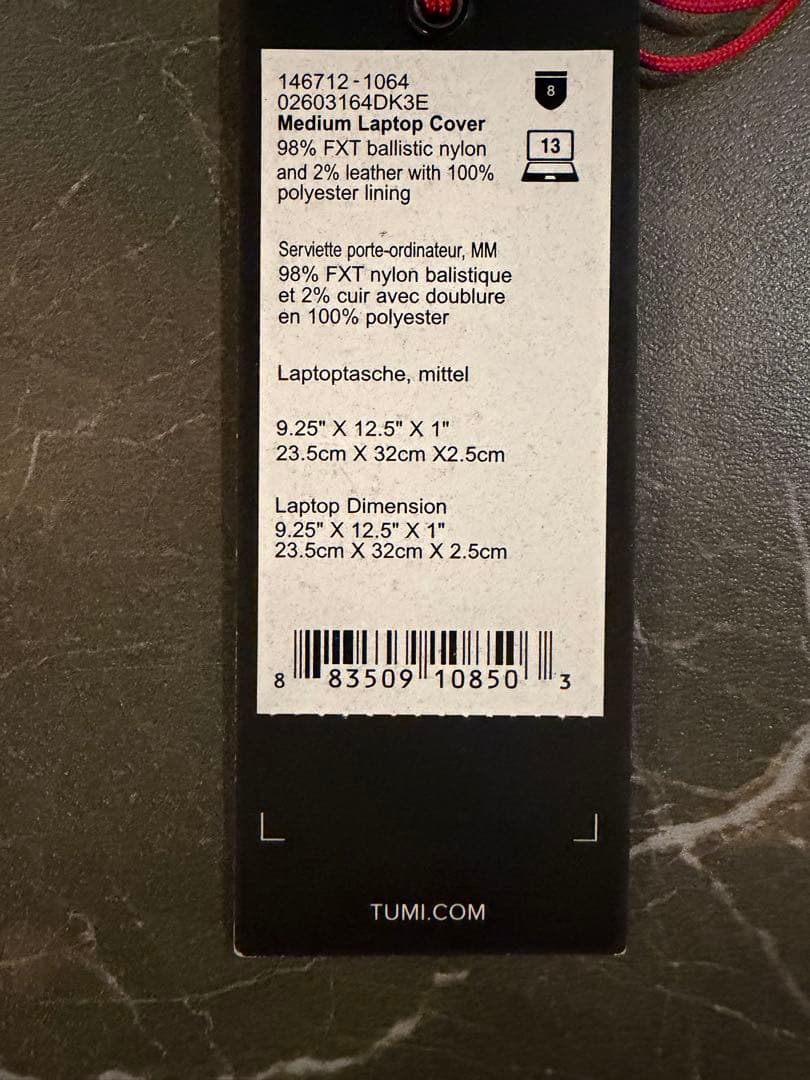 【別注】TUMI×green label relaxing PC ケース