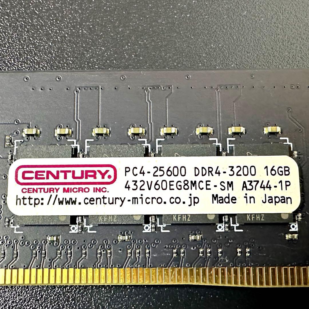 【動作保証】DDR4 3200 32GB(16GB×2) Century 170