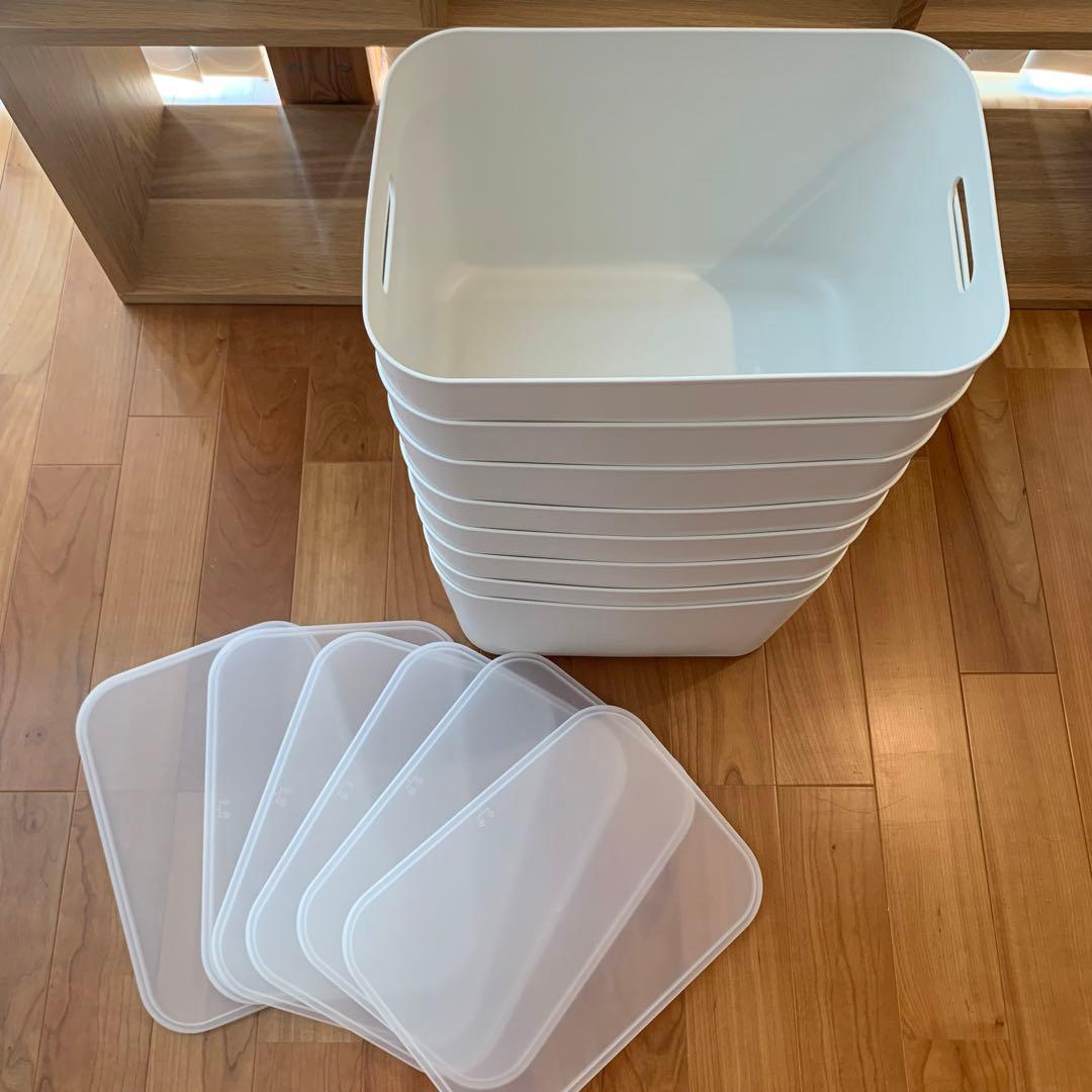 【ucmkhrkz】無印良品　やわらかポリエチレンケース　大　8個セット