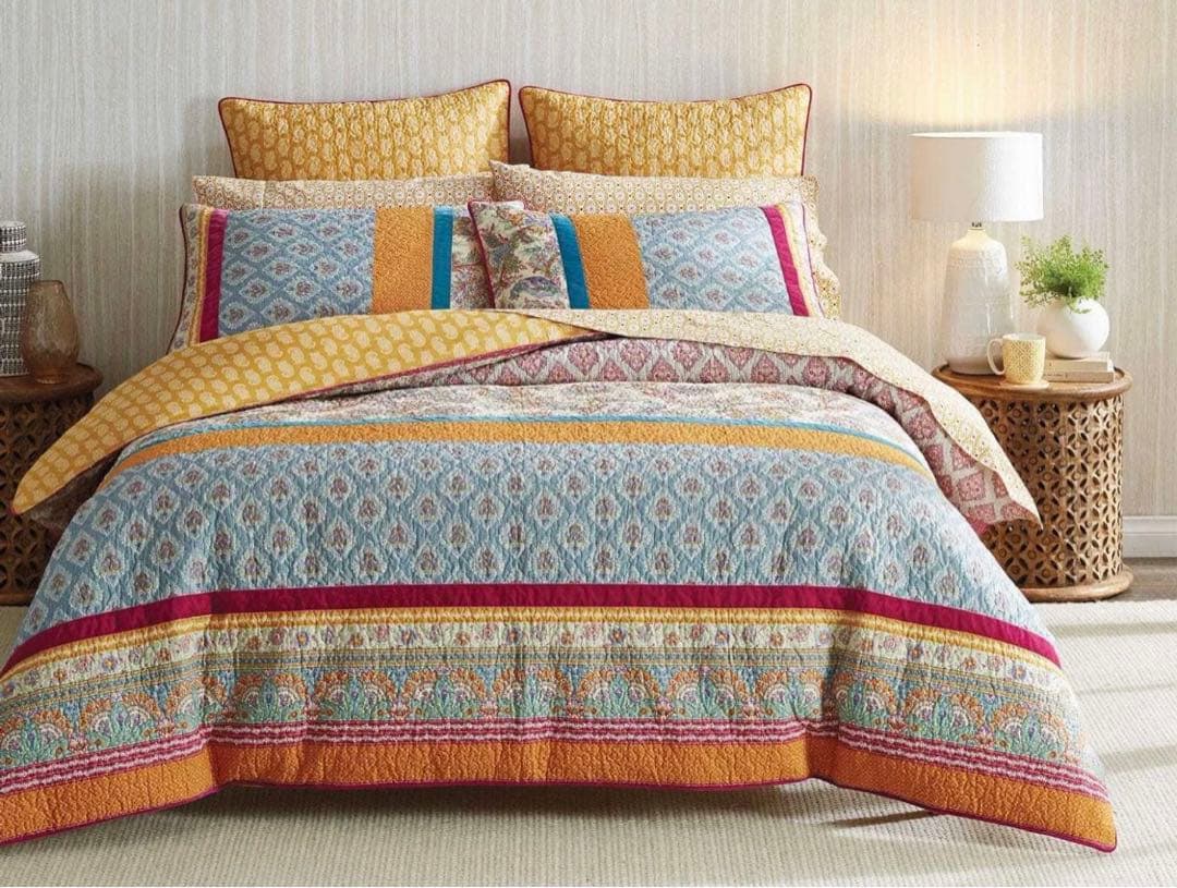 【kyo様】キルティング/フレンチ　ベッド 布団&枕カバー セット