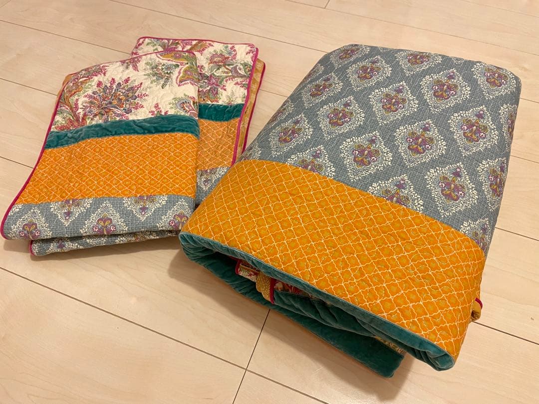 【kyo様】キルティング/フレンチ　ベッド 布団&枕カバー セット