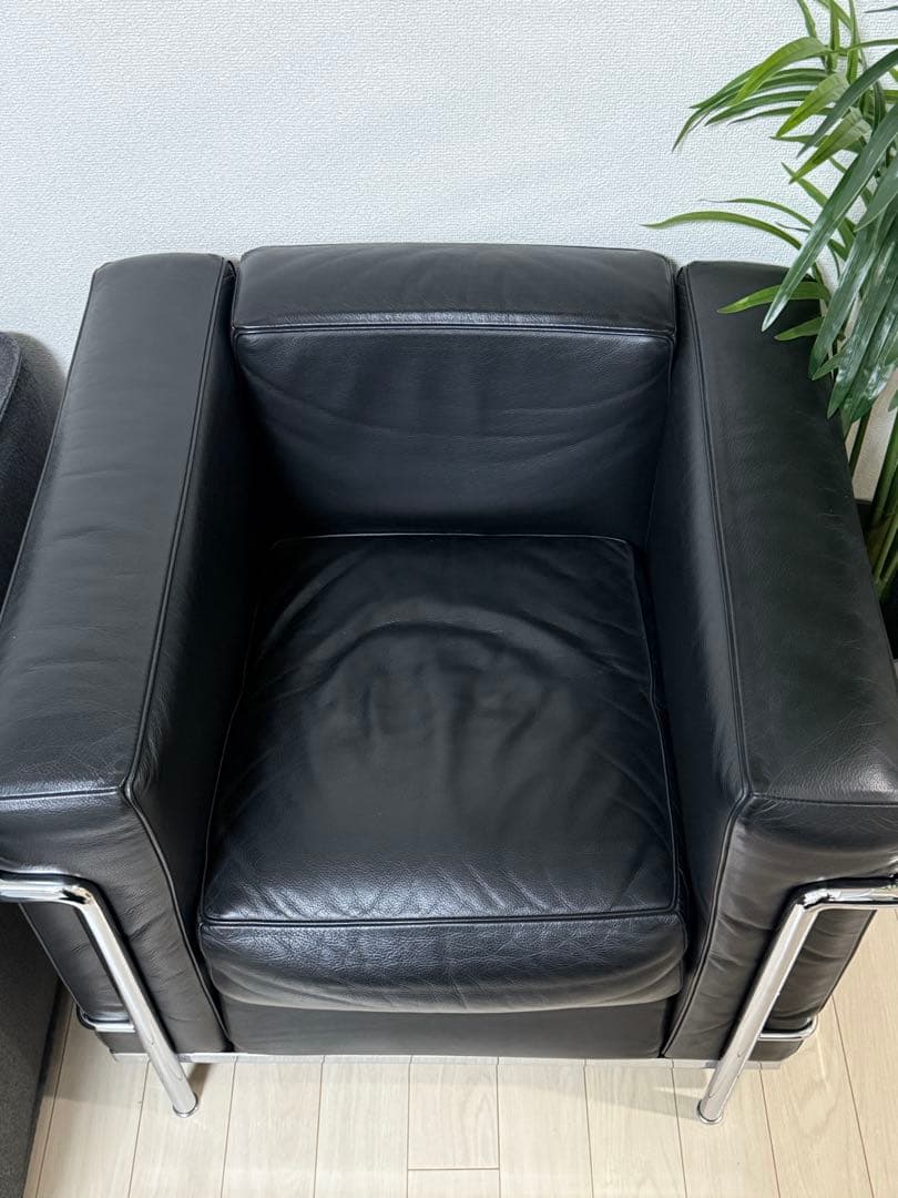 LC2 カッシーナ　正規品　1人掛け　ソファ　ブラック