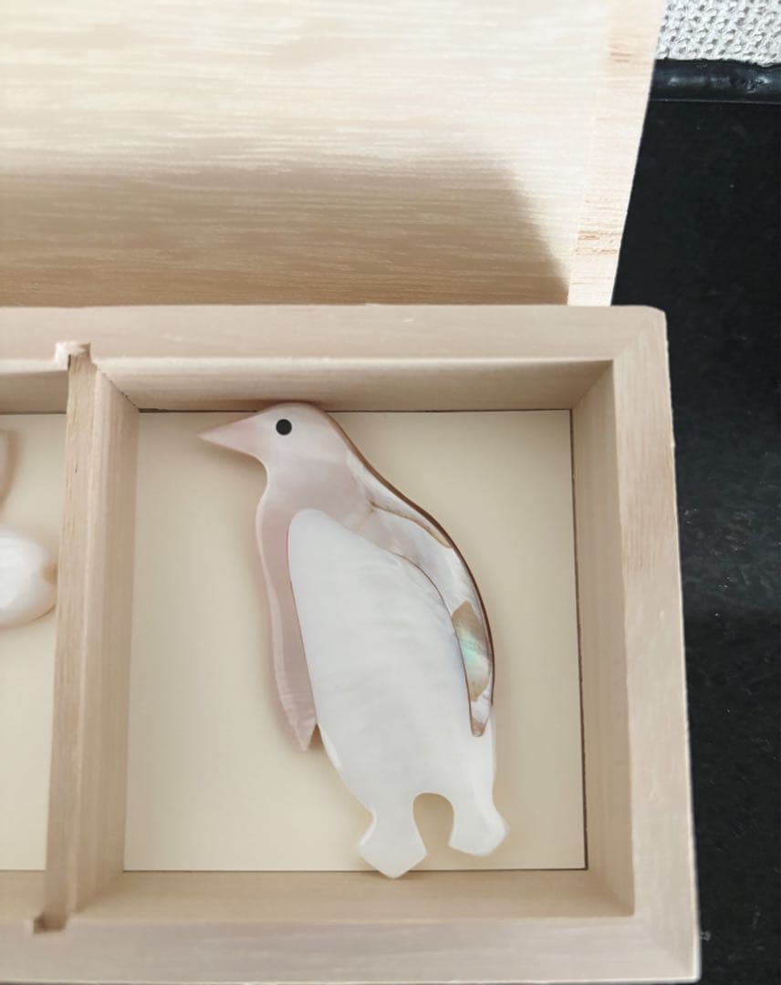 てふ tefu お箸置き 5点セット 真珠貝　ギフト木箱入り