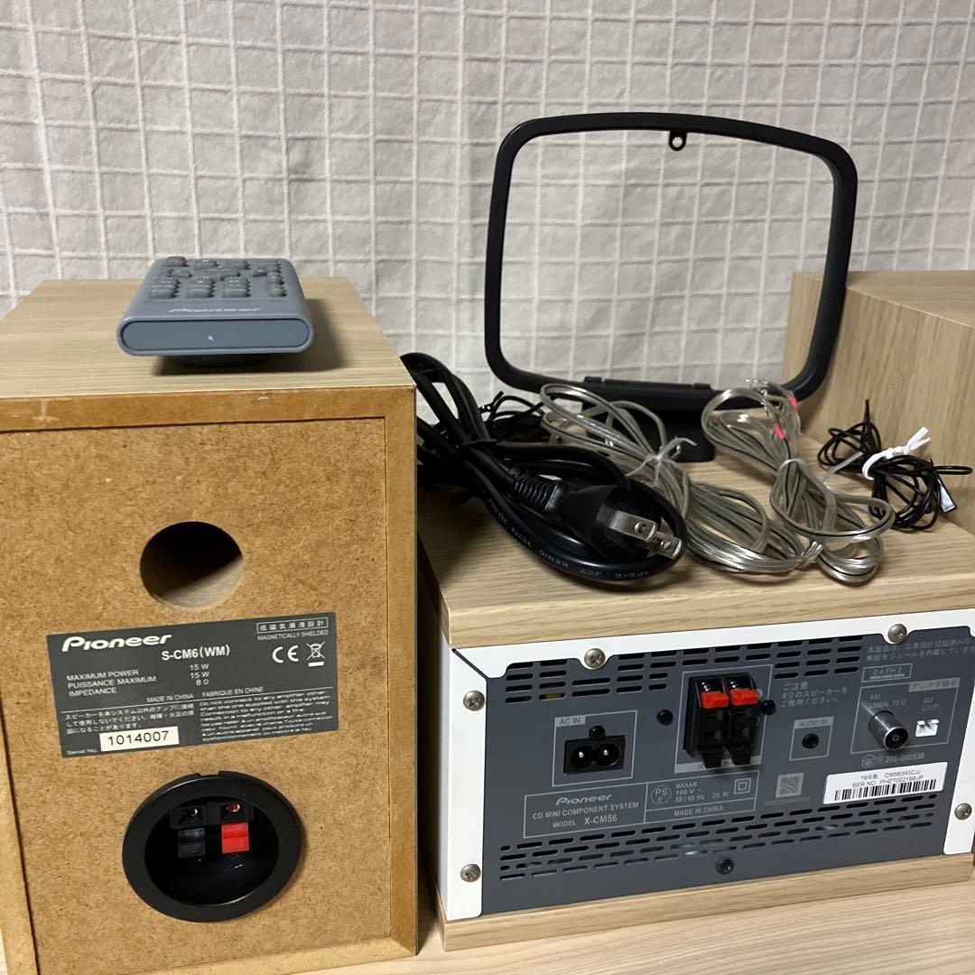 PIONEER ミニコンポ CM-56（W）リモコン付き
