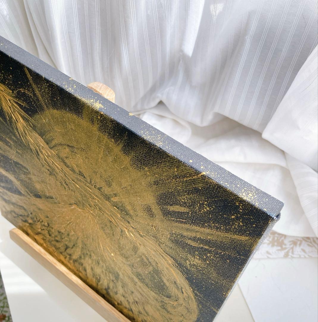 金龍　富士山　黒金　原画　F3号