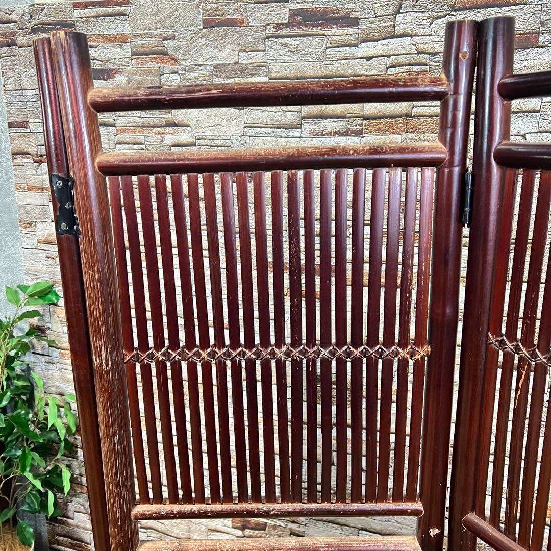 ꧁アジアン家具꧂パーテーション パーティション バンブー 竹 衝立 間仕切り