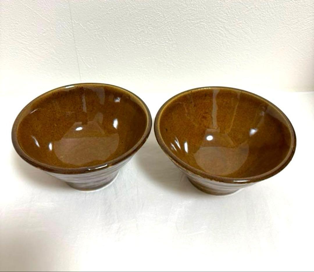 新品　沖縄　やちむん　クバ笠　マカイ　4寸 2点セット