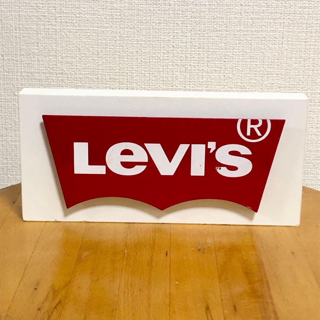 リーバイス　ロゴ　置き物　置物　ディスプレイ　非売品　レア　看板　レトロ　雑貨