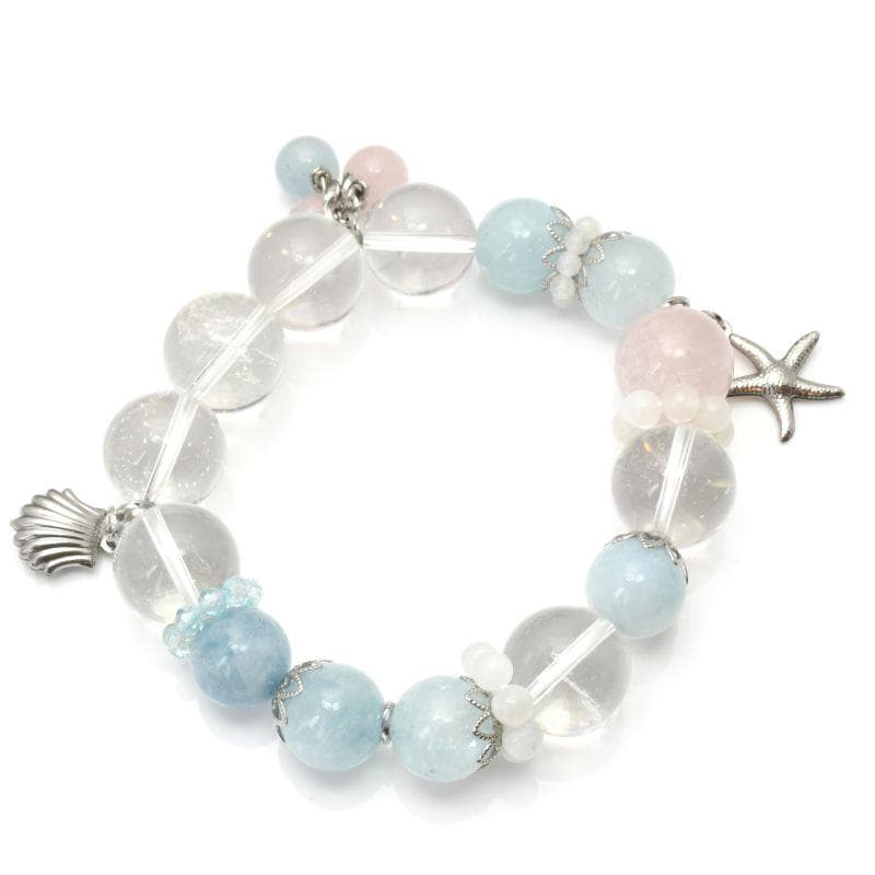 アクアマリン ローズクォーツ 水晶 ムーンストーン ブルートパーズ 【M_09】