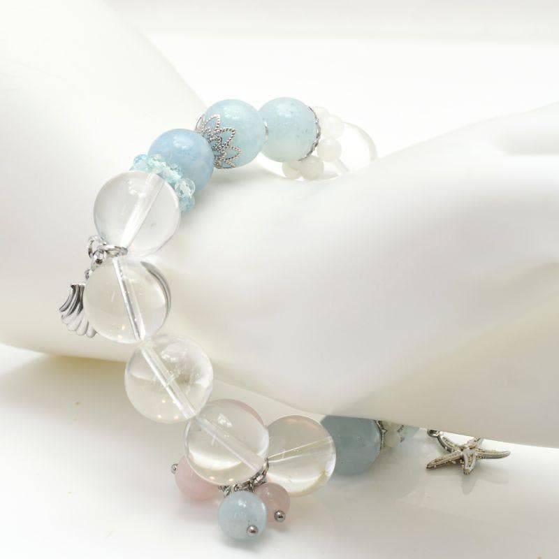 アクアマリン ローズクォーツ 水晶 ムーンストーン ブルートパーズ 【M_09】