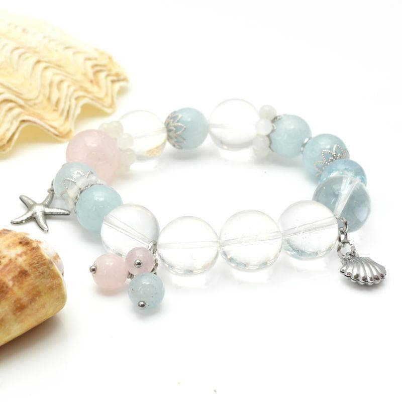アクアマリン ローズクォーツ 水晶 ムーンストーン ブルートパーズ 【M_09】