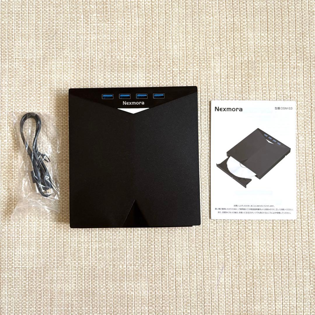 Nexmora 外付けBlu-ray、DVDドライブ（読み取り、書き込み可能）