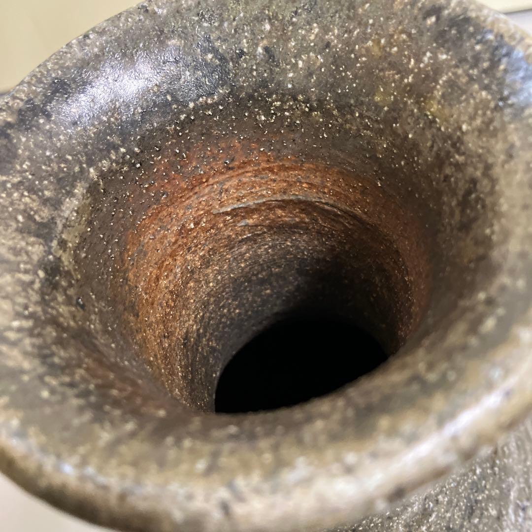 D-5 昭和レトロ 人間国宝 富本憲吉 富本窯 陶器 骨董品 花瓶 花生け 花器