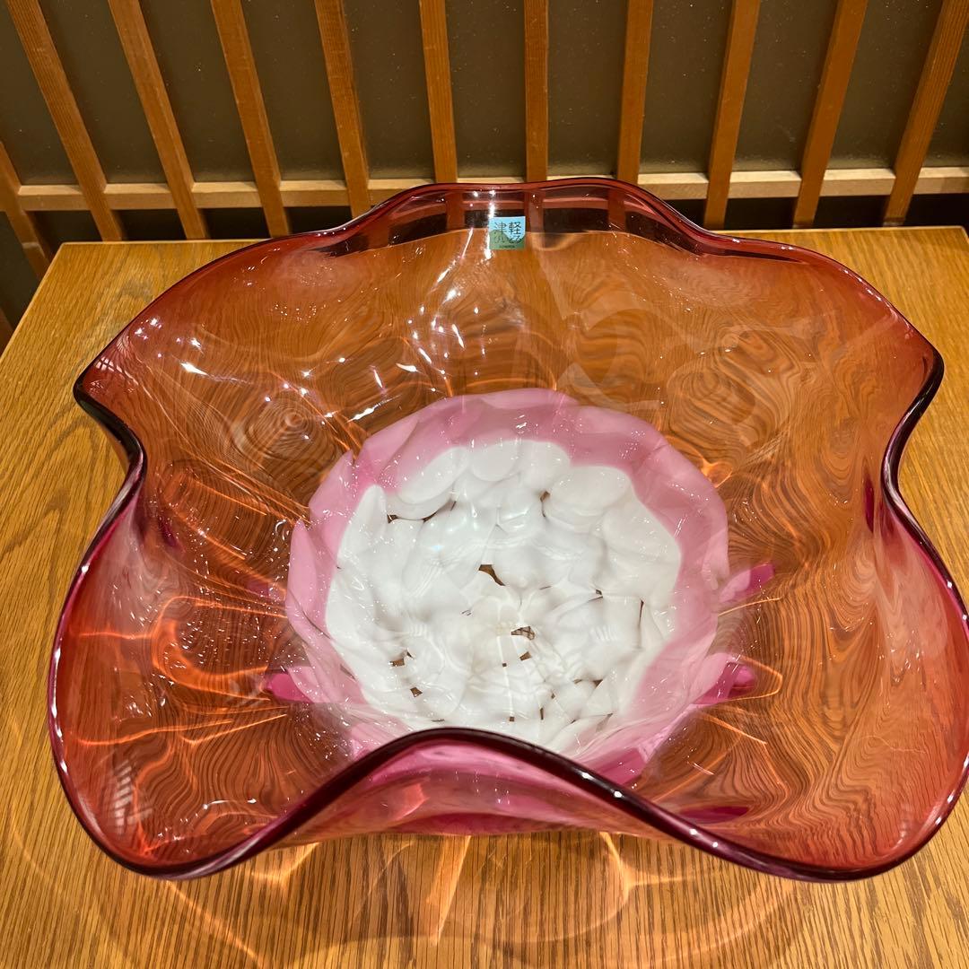 未使用品　津軽びいどろ　水鉢(大)✖️1点　金魚　メダカ