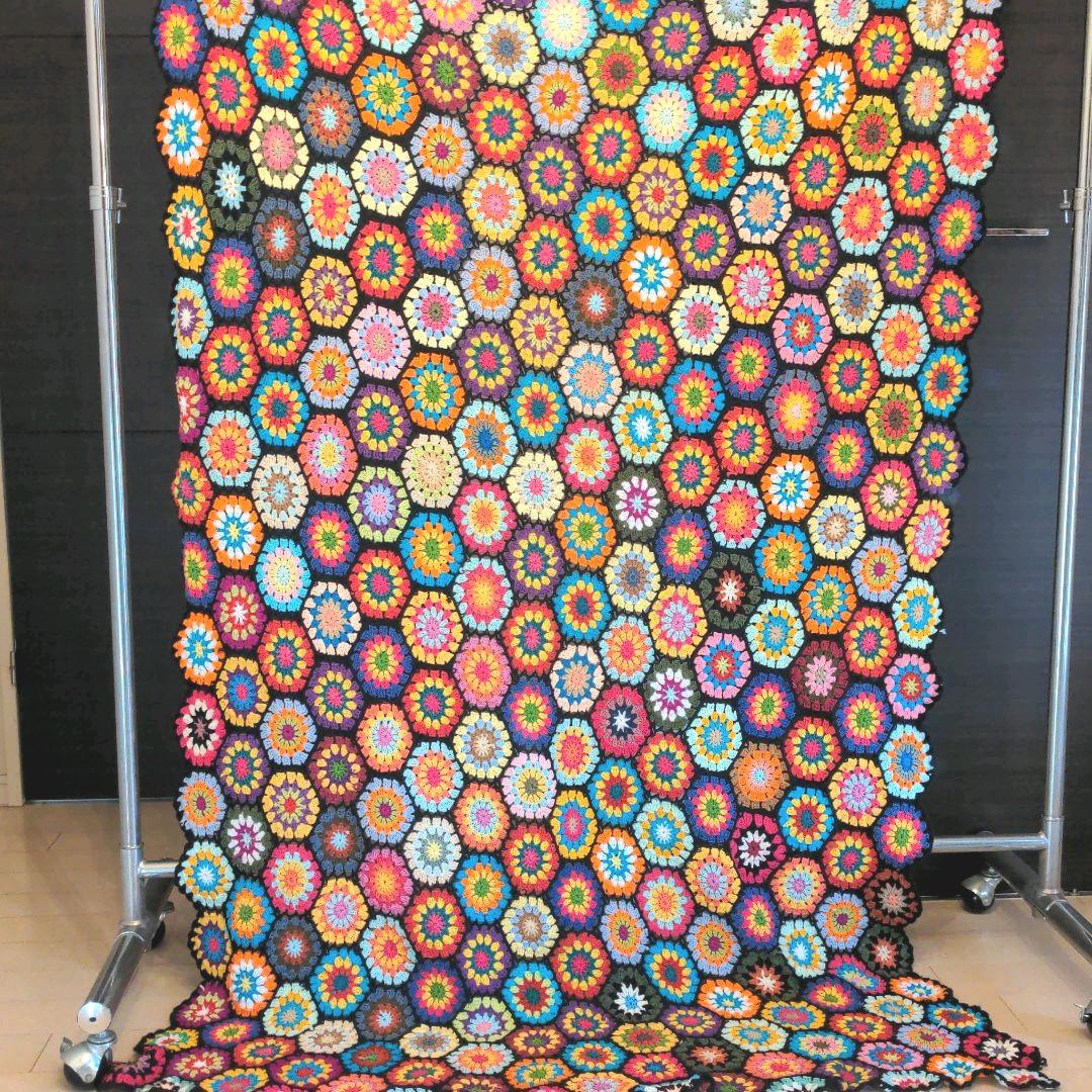 クロシェかぎ針編み　特大ハンドメイドカバー