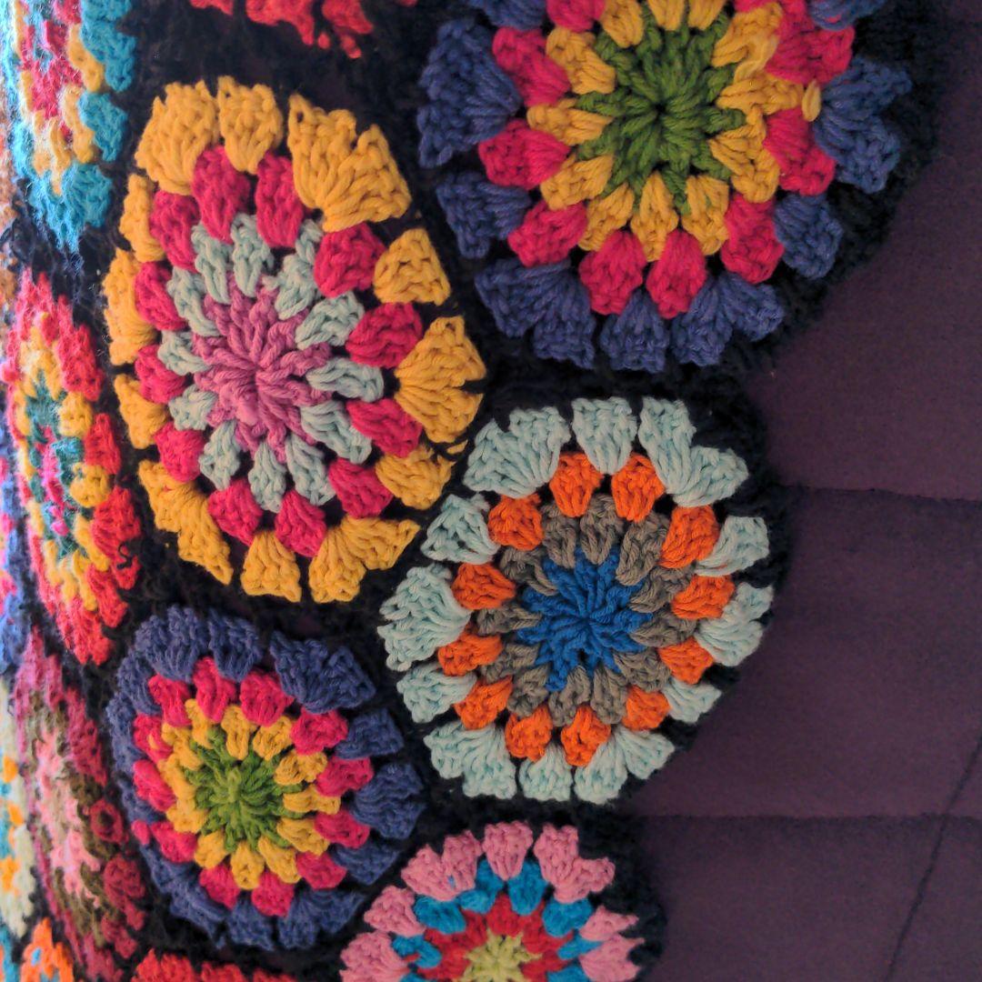 クロシェかぎ針編み　特大ハンドメイドカバー