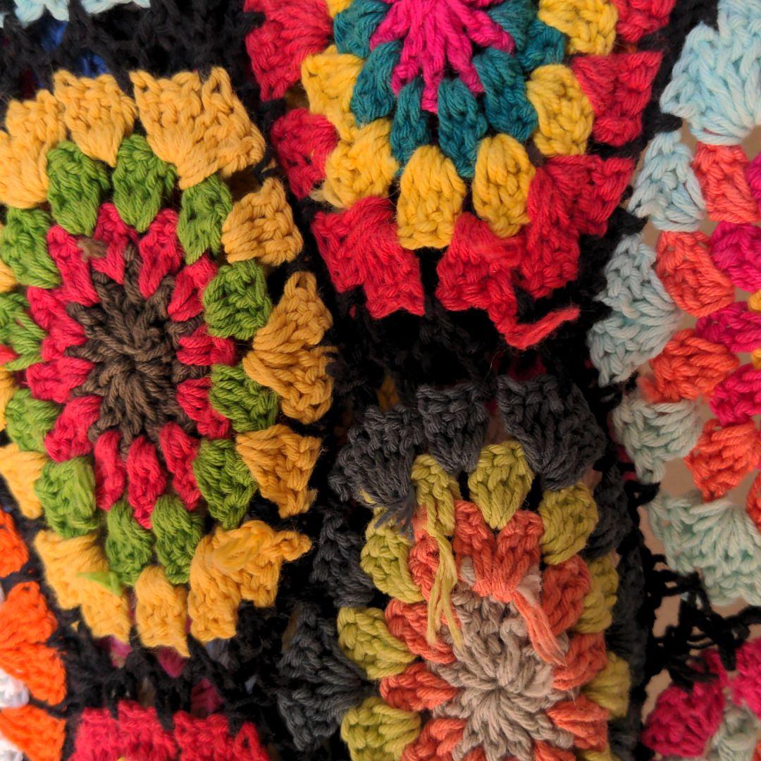 クロシェかぎ針編み　特大ハンドメイドカバー