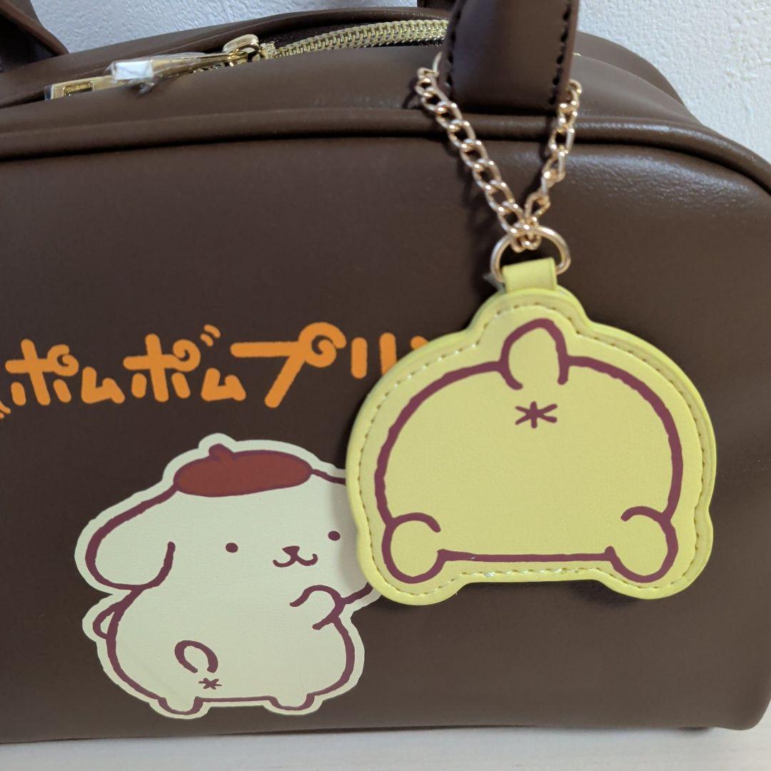 ポムポムプリン 30周年 ブラウンボストンバッグ 中型