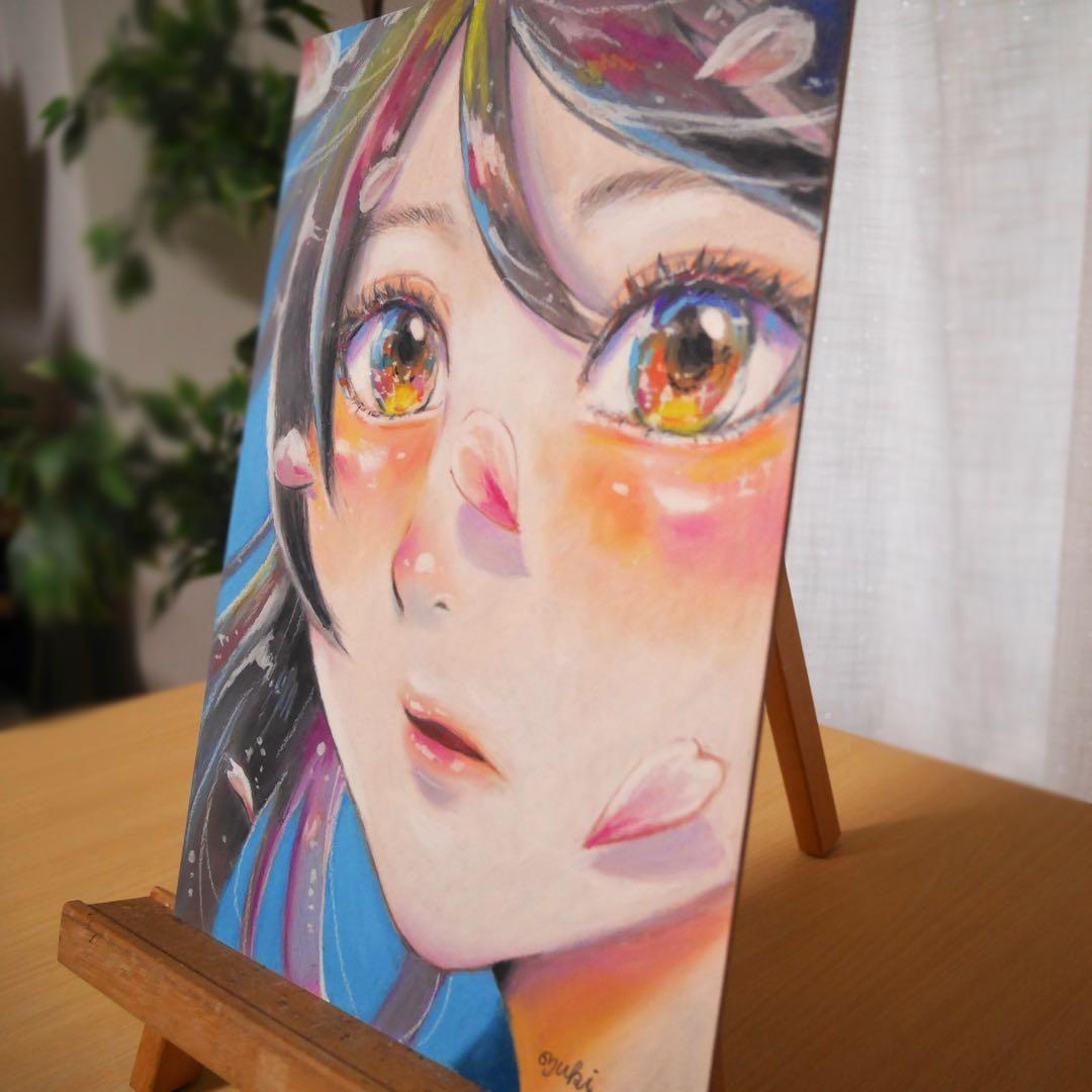 永遠(とわ)の花/原画(オイルパステル画)