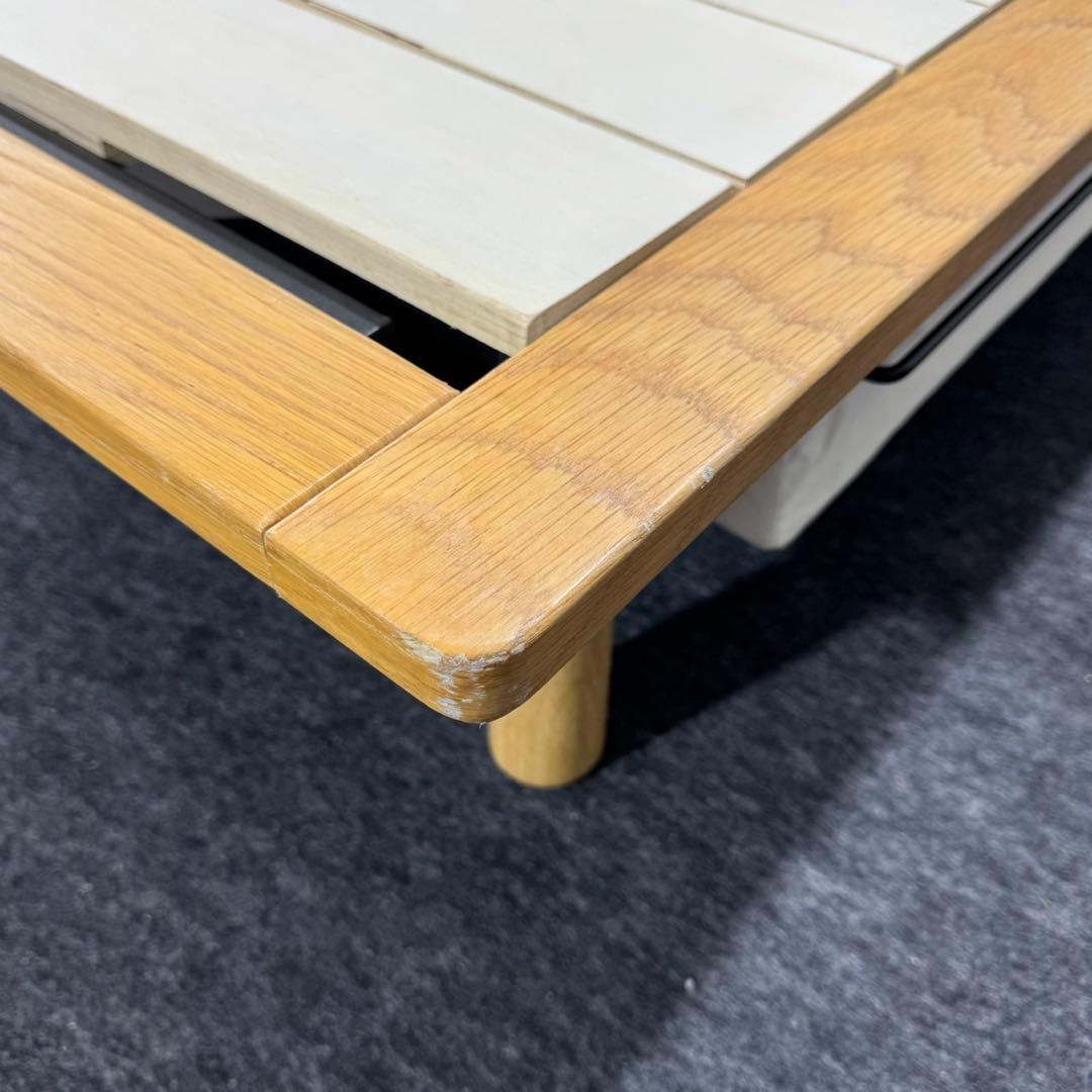 MUJI 無印良品 ベッドフレーム ダブルサイズ オーク材 収納付き d5359